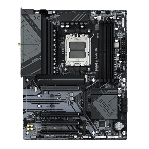 Gigabyte B650 Eagle AX Wi-Fi DDR5 7600 MHz (OC) PCI-E Gen3 M.2 USB 3.2 DP HDMI 1G LAN Wi-Fi 6E ATX AM5