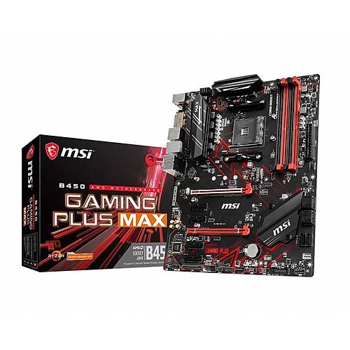 MSI B450 GAMING PLUS MAX DDR4 3466MHz (OC) DVI HDMI USB 3.2 ATX AM4