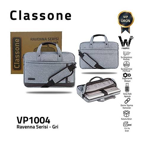 Classone Ravenna WTXpro Su Geirmez 14 Laptop antas Gri VP1004