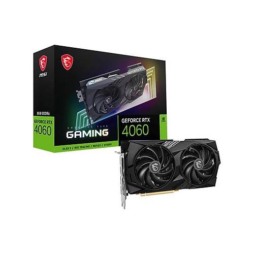 MSI GeForce RTX 4060 Gaming 8G 8GB GDDR6 128Bit DX12 PCIe 4.0 X16 DLSS 3 Ekran Kart (3xDP 1xHDMI)