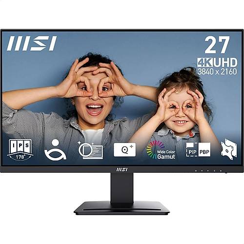 MSI PRO MP273U 27 3840x2160 60Hz 4ms HDMI DP Adaptive Sync IPS Monitr