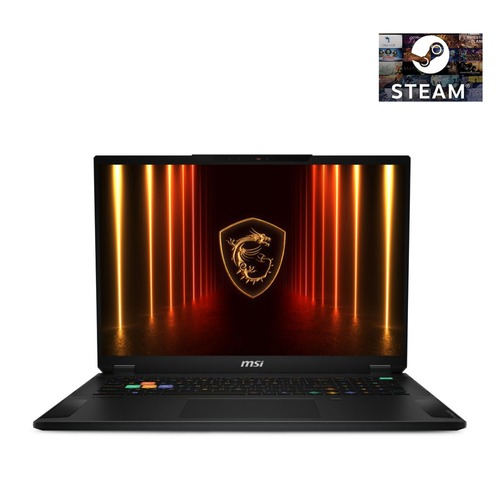 MSI Stealth 18 HX AI A2XWIG-021TRUltra 9 275HX 64GB DDR5 2TB SSD 16GB RTX5080 GDDR7 18.0 UHD+ MiniLed 120Hz Windows 11 Pro