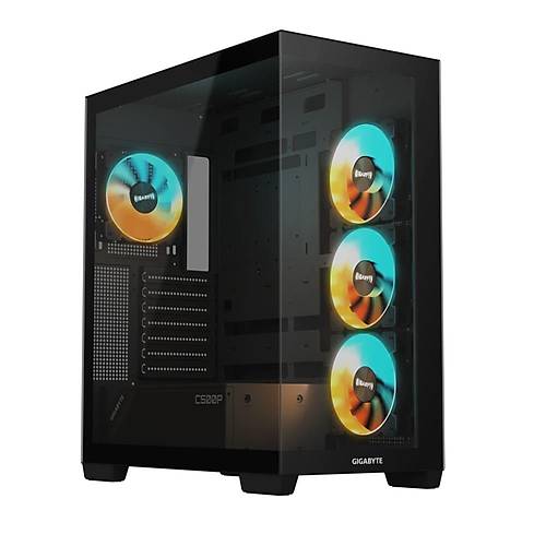 Gigabyte C500 Panoramic Stealth Temperli Cam Mid Tower Gaming Bilgisayar Kasas PSU Yok