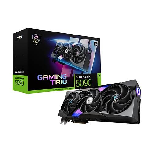 MSI GeForce RTX 5090 32G Gaming Trio 32GB GDDR7 512bit DX12 PCIe 5.0 (3xDP 1xHDMI) Ekran Kart