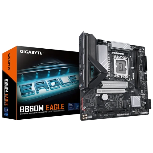 Gigabyte B860M Eagle DDR5 9066MHz (OC) 2xM.2 DP HDMI 2.5G LAN Micro-ATX Soket 1851