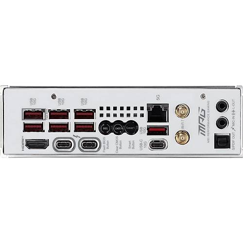 MSI MPG Z890 EDGE Ti WiFi DDR5 9200MHz (OC) USB 20Gbps 5xM.2 Thunderbolt 4 HDMI DP 5G LAN WiFi 7 ATX Soket 1851