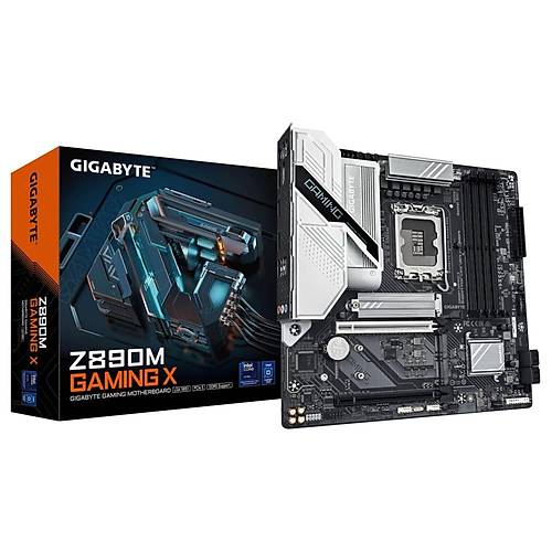 Gigabyte Z890M GAMING X DDR5 9200 MHz (OC) M.2 USB 2.0 USB 3.2 HDMI DP 2.5G LAN Micro-ATX Soket 1851