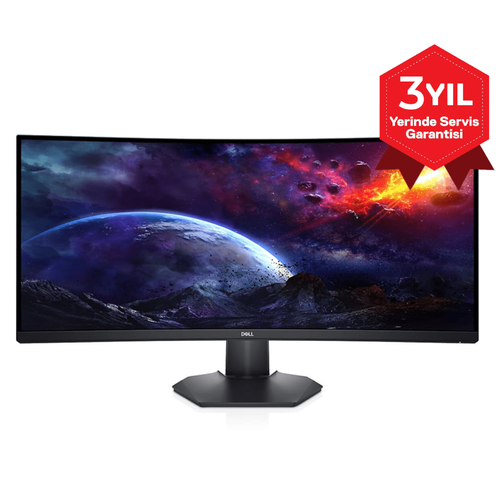 Dell S3422DWG 34 3440x1440 144Hz 1ms HDMI DP HDR 400 Curved Led Monitr