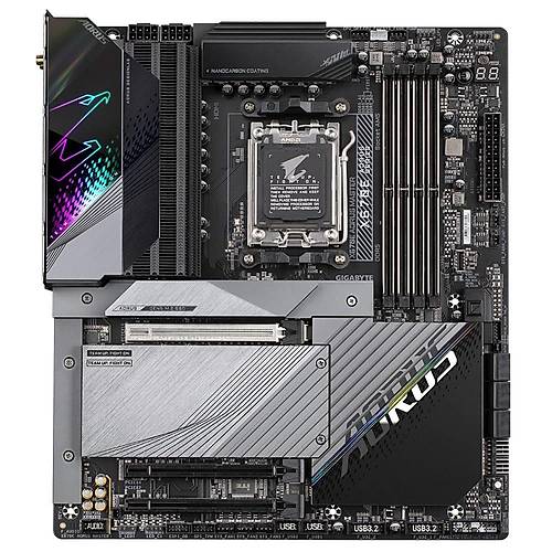 Gigabyte X670E AORUS MASTER 1.1 Wi-Fi DDR5 8000 MHz (OC) PCI-E Gen4 M.2 USB 3.2 DP HDMI 2.5G LAN Wi-Fi 6E E-ATX AM5