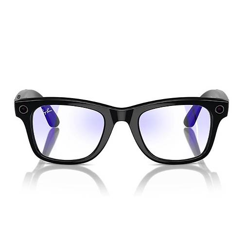 Ray-Ban Meta Wayfarer Akıllı Gözlük Siyah Şeffaf Mavi Işık Filtreli