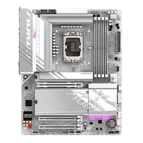 Gigabyte Z890 AORUS ELITE WIFI7 ICE DDR5 9200 MHz (OC) M.2 USB 2.0 USB 3.2 HDMI DP Thunderbolt Wi-Fi 7 2.5G LAN ATX Soket 1851