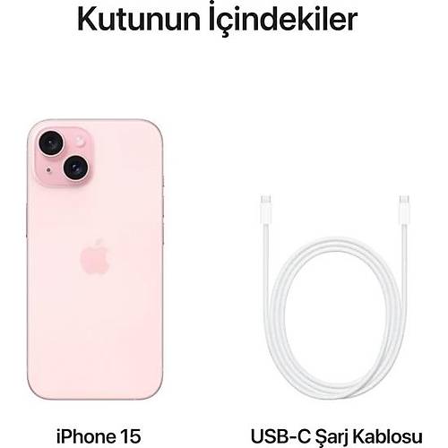 iPhone 15 Pembe 128GB Cep Telefonu