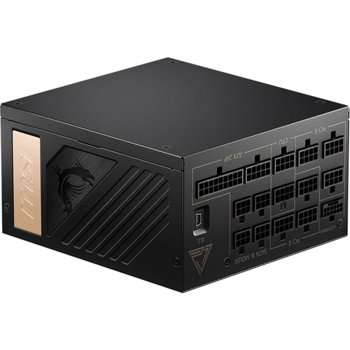 MSI MEG AI1300P PCIE5 1300W 80+ Platinium Full Mod�ler Power Supply
