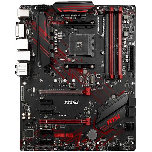 MSI B450 GAMING PLUS MAX DDR4 3466MHz (OC) DVI HDMI USB 3.2 ATX AM4