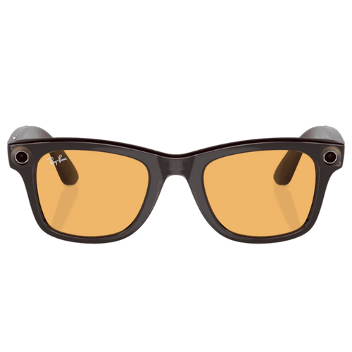 Ray-Ban Meta Wayfarer Ak�ll� G�zl�k Parlak Siyah Karamel
