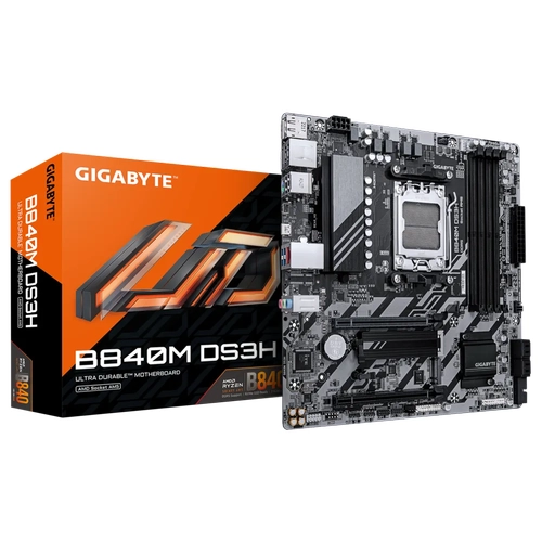 Gigabyte B840M DS3H DDR5 8200MHz (OC) HDMI DP 2xM.2 2.5G LAN Micro-ATX AM5