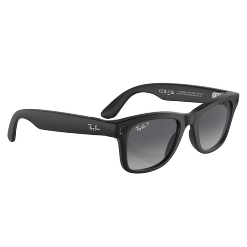 Ray-Ban Meta Wayfarer Ak�ll� G�zl�k Mat Siyah Polarize Grafit RW4008