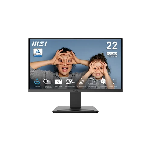 MSI PRO MP223 E2 21.5 1920x1080 FHD 100Hz 1ms HDMI DP Adaptive Sync Led Monitr