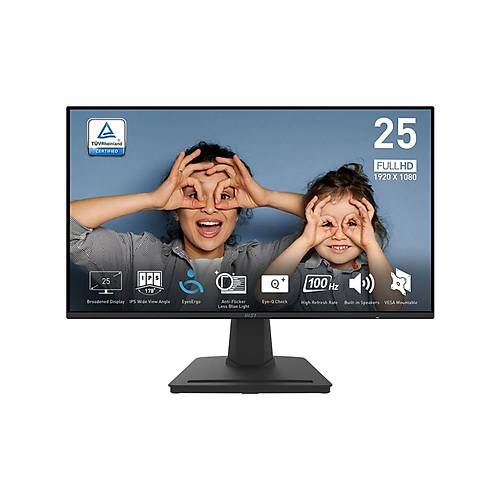 MSI PRO MP252DE 24.5 1920x1080 100Hz 1ms HDMI DP Adaptive Sync IPS Monitr