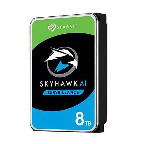 Seagate Skyhawk AI 3.5 8TB 7200RPM 256MB Sata 6Gbit/sn 550TB/Y RV 7/24 ST8000VE001