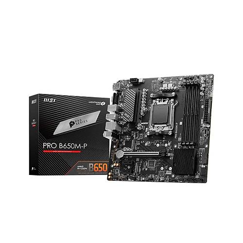 MSI PRO B650M-P DDR5 6000MHz (OC) HDMI VGA DP M.2 USB 3.2 2.5G LAN mATX AM5