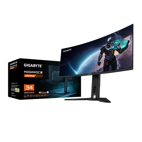 Gigabyte MO34WQC2 34 3440x1440 240Hz 0.03 ms HDMI DP Type-C HDR 400 Curved 1800R OLED Gaming Monit�r