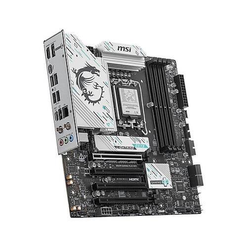 MSI B860M GAMING PLUS WiFi DDR5 8600MHz (OC) 3xM.2 Thunderbolt 4 HDMI DP 5G LAN WiFi 7 mATX Soket 1851