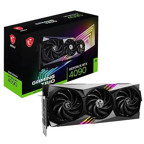 MSI GeForce RTX 4090 GAMING X TRIO 24G 384Bit GDDR6X DLSS 3 Ekran Kart