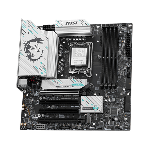 MSI B860M GAMING PLUS WiFi DDR5 8600MHz (OC) 3xM.2 Thunderbolt 4 HDMI DP 5G LAN WiFi 7 mATX Soket 1851