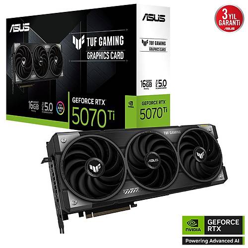 ASUS TUF Gaming GeForce RTX 5070 Ti 16GB GDDR7 Ekran Kart