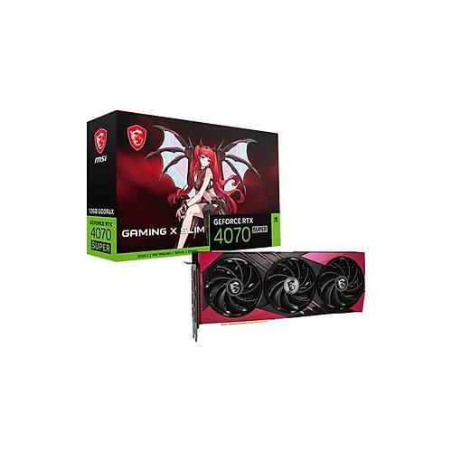 MSI GeForce RTX 4070 Super 12G Gaming X SLIM MLG 12GB GDDR6X 192Bit DX12 PCIe 4.0 X16 DLSS 3 Ekran Kart (3xDP 1xHDMI)