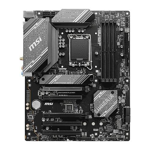 MSI B760 GAMING PLUS WiFi DDR5 6800MHz (OC) PCI-E M.2 USB 3.2 HDMI DP 1x2.5G LAN WiFi 6E ATX Soket 1700