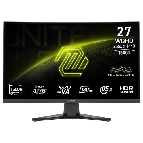MSI MAG 275CQF E18 27 2560x1440 WQHD 180Hz 0.5ms HDMI DP FreeSync Curve 1500R Gaming Monit�r