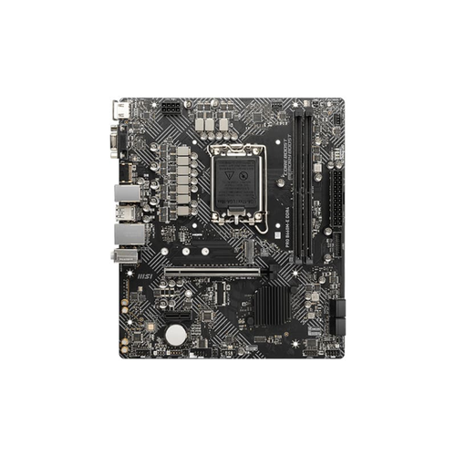 MSI PRO B660M-E DDR4 4600MHz (OC) PCI-E Gen 4 M.2 USB 3.2 1x1G LAN mATX Soket 1700
