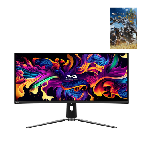 MSI MAG 341CQP QD-OLED 34 3440x1440 175Hz 0.03 ms HDMI DP Type-C HDR 400 Curved 1800R FreeSync Premium Pro Gaming Monitr