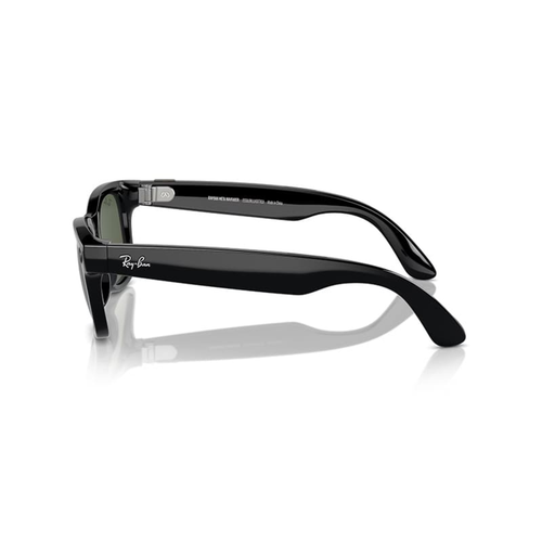 Ray-Ban Meta Wayfarer Ak�ll� G�zl�k Parlak Siyah G15 Ye�il RW4008