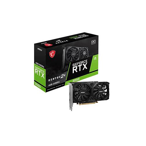 MSI GeForce RTX 3050 Ventus 2X E 6G OC 6GB GDDR6 96Bit DX12 PCIe 4.0 X8 (1xDP 2xHDMI) Ekran Kart