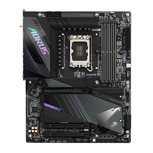 Gigabyte Z790 AORUS PRO X WIFI7 Wi-Fi DDR5 8266 MHz (OC) PCI-E Gen5 M.2 USB 3.2 DP HDMI 5G LAN Wi-Fi 7 ATX Soket 1700