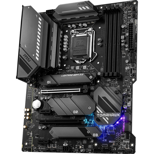 MSI MAG Z590 TOMAHAWK WiFi DDR4 5333MHz (OC) PCI-E Gen 4 M.2 USB 3.2 1x2.5G LAN WiFi 6 ATX Soket 1200