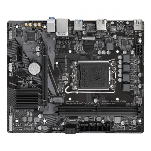 Gigabyte H610M K V2 DDR5 5600 MHz M.2 1G LAN Micro-ATX Soket 1700