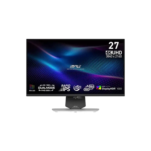 MSI MPG 274URDFW E16M 27 3840x2160 UHD 0.5ms Mini Led HDMI DP Type-C HDR 1000 Adaptive Sync Gaming Monit�r