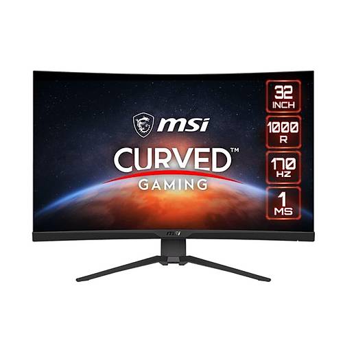 MSI G322CQP 31.5 2560x1440 170Hz 1ms HDMI DP Curved Led Gaming Monitr