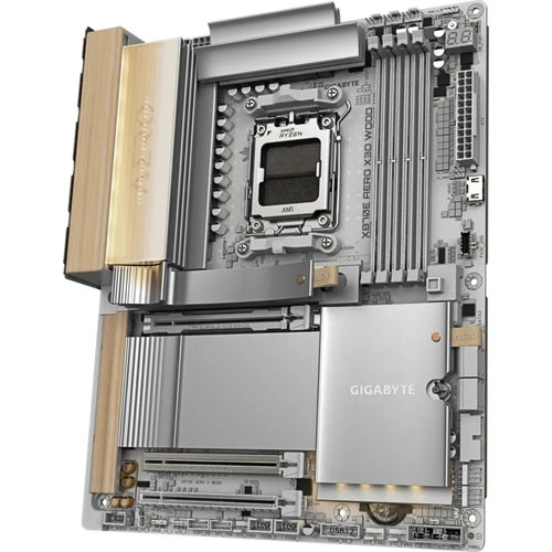 Gigabyte X870E AERO X3D WOOD DDR5 9000 MHz (OC) PCIe 5.0 4xM.2 HDMI 5G LAN ATX Anakart