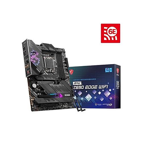 MSI MPG Z690 EDGE WiFi DDR5 6400MHz (OC) PCI-E Gen 5 M.2 USB 3.2 1x2.5G LAN WiFi 6 ATX Soket 1700