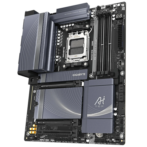 Gigabyte B850 AI TOP DDR5 8600MHz (OC) 3xM.2 Type-C HDMI 10GbE LAN Wi-Fi 7 ATX Soket AM5