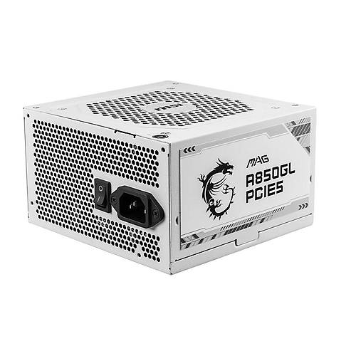 MSI MAG A850GL PCIE5 White 850W 80+ Gold Power Supply