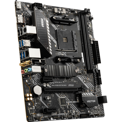 MSI MAG A520M VECTOR WiFi DDR4 4600MHz (OC) DP HDMI M.2 USB 3.2 WiFi mATX AM4