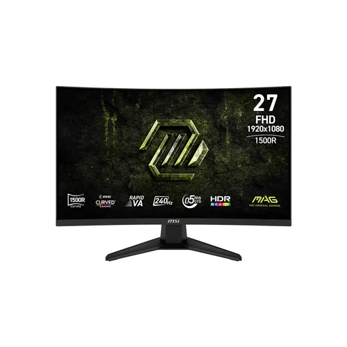 MSI MAG 275CF X24 27 1920x1080 FHD 240Hz 0.5ms Curve 1500R Rapid VA HDMI DP Adaptive Sync Gaming Monit�r