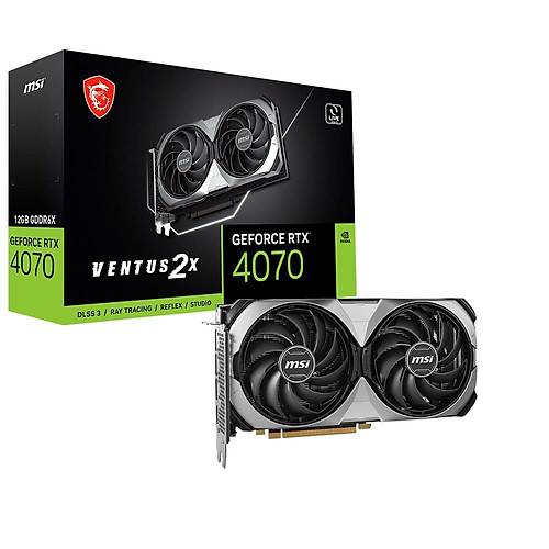 MSI GeForce RTX 4070 Ventus 2X E 12G OC 12GB GDDR6X 192Bit DX12 PCIe 4.0 X16 DLSS 3 Ekran Kart (3xDP 1xHDMI)