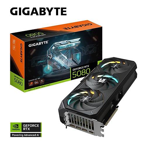 Gigabyte GeForce RTX 5080 Gaming OC 16GB 256bit GDDR7 GV-N5080GAMING OC-16GD